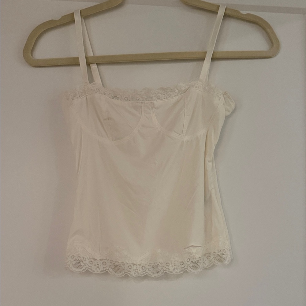 Elegant Lace Trim Cami Top